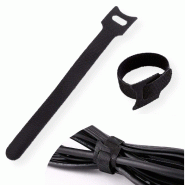 VALUE Bande auto-agrippante avec languette, par 20, noir, 15 cm_3