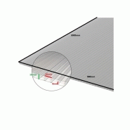 PLAQUE POLYCARBONATE ALVÉOLAIRE 16MM - COLORIS - CLAIR, EPAISSEUR - 16 MM, LARGEUR - 98 CM, LONGUEUR - 3 M_3