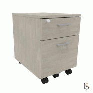 Caisson mobile avec tiroir pour dossiers suspendus - Quadrifoglio. - Béton_3