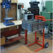 Diable gerbeur - fourche 450 mm - entraxe 320 mm - charge 150 kg - poignées repliables_3