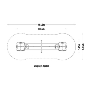 Structure multi-jeux pour enfants 5 à 12 ans - UniPlay Zippie 8071070 - Hags - Poteaux bois et panneaux acier_3