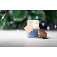 Bougie parfumée - Océan - Pot en verre - Couleur bleue - 146g_3