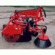 BA 200 - BA 250 balayeuse aligneuse - balai polypropylène polyester Ø 600 mm monté sur moyeu acier - portée relevage 3 points ou attelage chargeurs frontaux_3