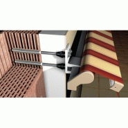 Pour fixation multi matériaux charge lourde avec rupture de ponts thermiques