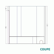 KIT CABINE HAMMAM À CARRELER RIAD 7 - 243X243 - 7 PLACES_3