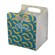 Organisateur de bureau en feutre RPET - impression quadri personnalisée avec poignées découpées_3