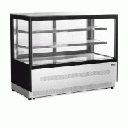 Comptoir réfrigéré LPD1500F/BLACK - haut de gamme avec vitre double vitrage et froid ventilé_3
