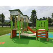 Structure de jeux à 3 tours - Ma cabane Réf 3710 TRANSALP - Tranche d'âge 2 à 8 ans - Pour parcs, écoles et espaces verts_3