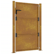 Vidaxl portail de jardin 105x130 cm acier corten 153204_3