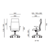 Fauteuil de Direction MOULIN - Dossier Haut, Têtière Intégrée, Accoudoirs 3D Réglables - Référence 7787 FR206_3