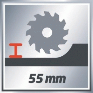 Scie circulaire de table 1200 W - TE-CS 165 - réglages sans outil, lame CT haut de gamme, rail-guide Einhell_3