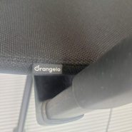 Siège de bureau Orangelo d'occasion - Confort et élégance - Dossier en résille noire - Accoudoirs réglables 2D - Piétement étoile en polyamide_3