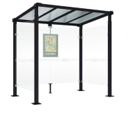 Abri Milan - Deux longueurs disponibles - Toiture en polycarbonate alvéolaire - Bardage en option_3