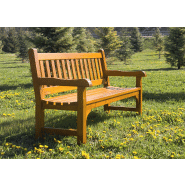 Banc public Göteborg UM345 - bois tropical traité avec finition teinte naturelle_3