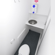 Base vie mobile MWU 151 - compacte, facile à déployer sur sites industriels, avec espace vie et sanitaires_3