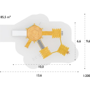 Structure multifonctions en robinier Selor - 8038415 - Hags - pour enfants 5-12 ans - 10m de long, 6.6m de large et 3.2m de haut_3