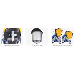 Aspirateur industriel ave cyclone pre-separateur integre - sodevak x2
