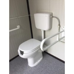 Monobloc sanitaire WC PMR raccordable - Structure acier galvanisé - 205cm x 205cm x 247cm