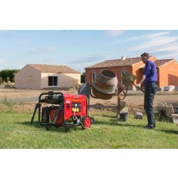 Mf6500e groupe électrogène - Mecafer - 5500W, autonomie 9h, démarreur électrique, transport facile