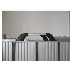 Plateforme pliante amovible en aluminium MEDLIS - 100x100cm - Surface antidérapante - Capacité 300 kg