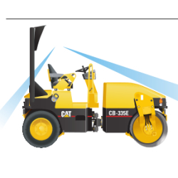 Rouleau compacteur cylindre tandem vibrant 130 - Bon équilibre fréquence et amplitude - Cylindres larges pour production accrue