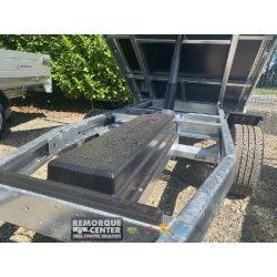 Remorque Benne SARIS - 276x150 cm - PTAC : 1500 kg - 1 Essieu - Freinée - Référence K1 276 150 1500 1