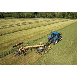 ProRotor L640T - Andaineur double rotor à dépose latérale - New Holland - 6,30 m avec réglage hydraulique et fonction Auto-Steer