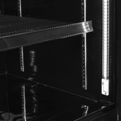 Vitrine réfrigérée noire Atom Maxi C3DBB - 3 portes  TEFCOLD