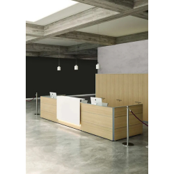 Banque d'accueil classique et fonctionnelle pour espaces professionnels