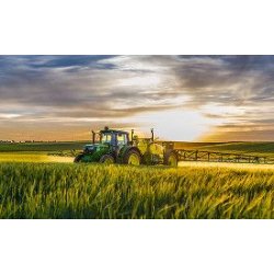 6135R Tracteur agricole - John Deere - 135 ch nominal, moteur 4 cylindres 4,5L, cabine Premium et technologies avancées