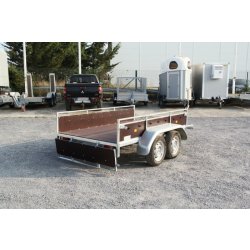 Remorque utilitaire sans frein économique multi-usages pour tous transports - Erdé Expert LC 252 bois - fabrication française soignée