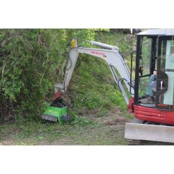 Te1 broyeur forestier - omef - largeur 630 mm - 20 couteaux - moteur à engrenages
