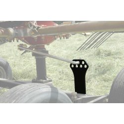 Juras 1502 - Andaineur deux toupies traîné - Andain latéral - Largeur de travail 6.30 m - Réglage hydraulique - Fella