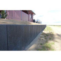 Mur en L en plastique recyclé pour retenue de terre - Talus, étang, robuste et recyclable