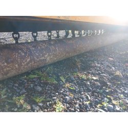 Broyeur à axe horizontal Bomford 4.50m - Occasion - Couteaux cuillères avec châssis fixe et rouleau de jauge