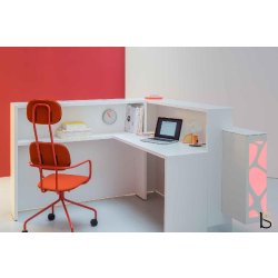 Banque d'accueil d'angle Organic avec éclairage - MDD - Droite