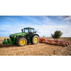 Tracteur agricole 8R 370 - John Deere - 370 ch avec moteur 9.0L et cabine spacieuse