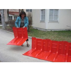Dispositif anti-inondation démontable - Mobile, auto-stable et léger - Noaq Boxwall - Hauteur de protection 1m