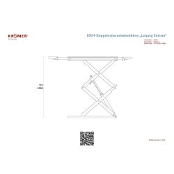 Pont élévateur à double ciseaux hors sol performant et polyvalent, conçu pour les ateliers automobiles et les services de pneus - XX54