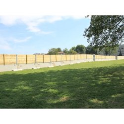Palissade de chantier en bois horizontal
