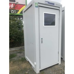 Bloc sanitaire gamme économique - 1 WC avec chasse d'eau, ventilateur, chauffage et lavabo