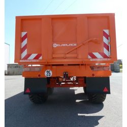 B140BV Remorque agricole standard - Delaplace - Charge 14 t - Acier DKP355MC - Rehausses et sécurité renforcées