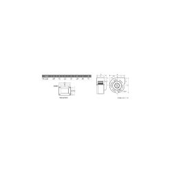 Ventilateur centrifuge moyenne pression MDE Ø130 - Carcasse en acier - Peinture époxy - Moteur IP-44