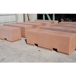 Bloc en béton anti-bélier - 1,9 tonnes - pour voiries ou parkings - coloris personnalisables