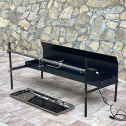 Tournebroche professionnel Adria - solide et robuste - 50 Watts / 230 Volts - capacité 30 kg pour méchoui