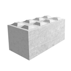 Bloc béton empilable 160X80  LEGO pour réaliser des cases de stockage de vrac