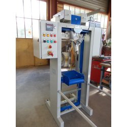 Ensacheuse gravitaire VAG 05 - pour sacs valves 25kg de billes plastiques, déplaçable sur roulettes
