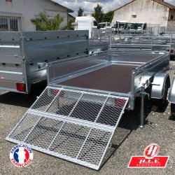 Remorque bagagère robuste Trigano RE 200 SF - acier galvanisé, 2m x 1.41m, PTAC 500/750 kg