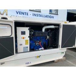 Groupe électrogène d'occasion avec capote neuf de déstockage - FG WILSON - 35 KVA -  F35-1