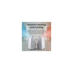 Climatiseur mobile Pro Breeze - 12000 BTU - Commande vocale - Chauffage & déshumidification - Classe énergétique A